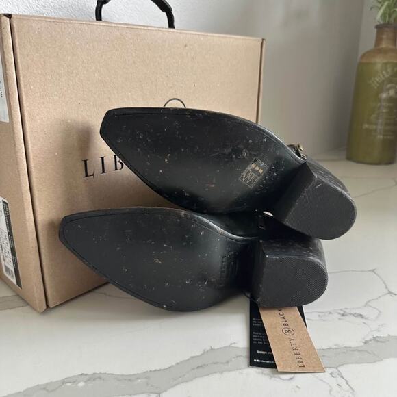 LIBERTY BLACK DALIA ANKLE Cowboy BOOTS IN BLACK 10 - Picture 6 of 7